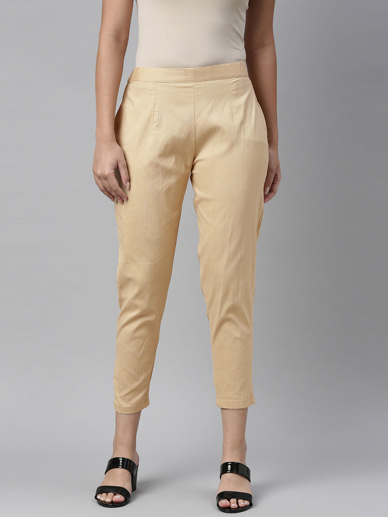 Beige Straight Pant