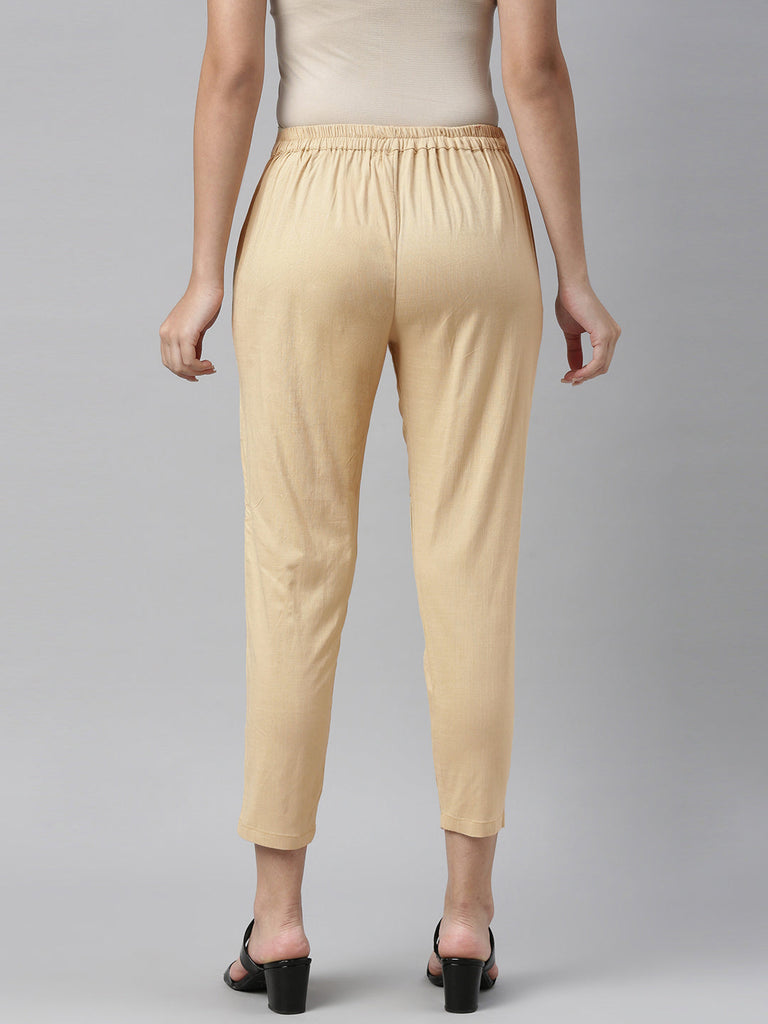 Beige Straight Pant