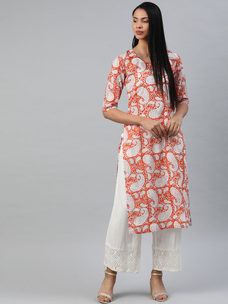 Printed Straight Kurta