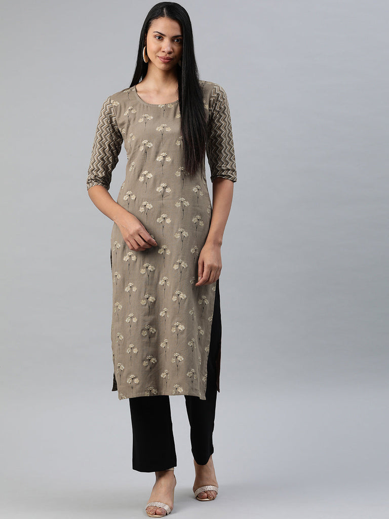 Printed Straight Kurta