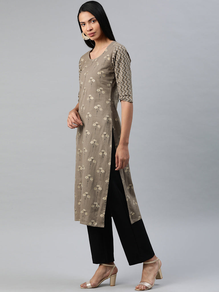 Printed Straight Kurta