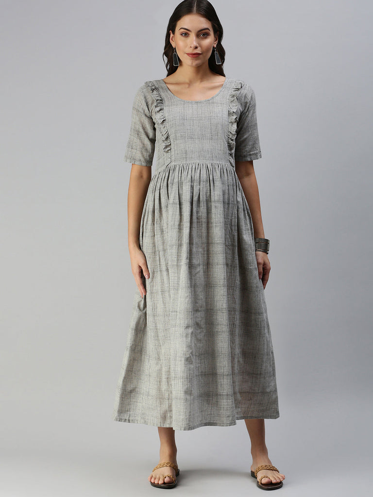 Grey Maternity Dress