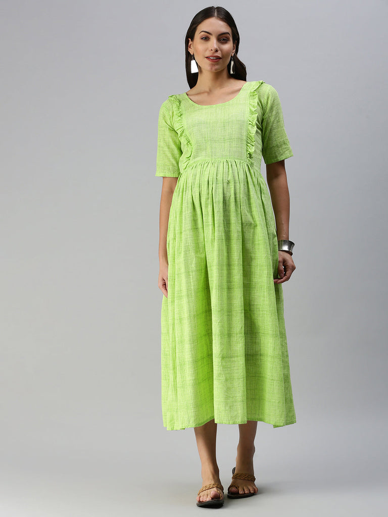 Lime Green Maternity Dress