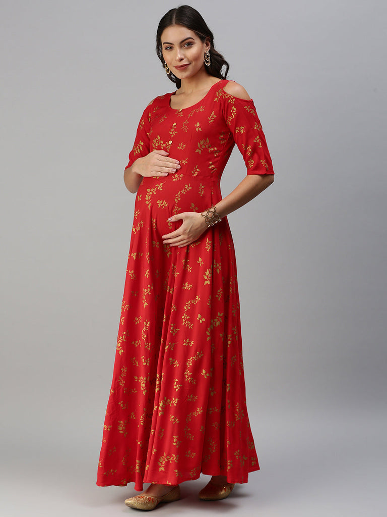 Red Maternity Dress