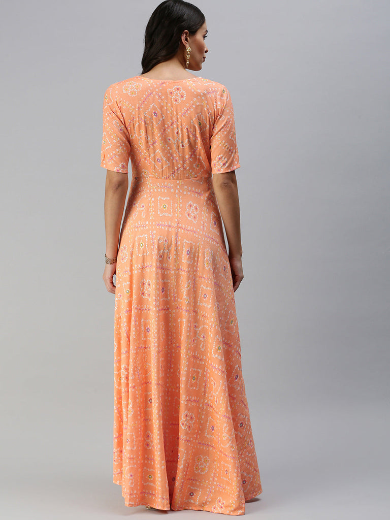 Orange Maternity Dress