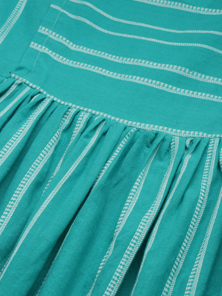 Turquoise Blue Maternity Dress