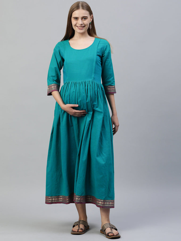 Blue Maternity Dress