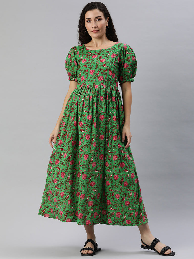 Green Maternity dress