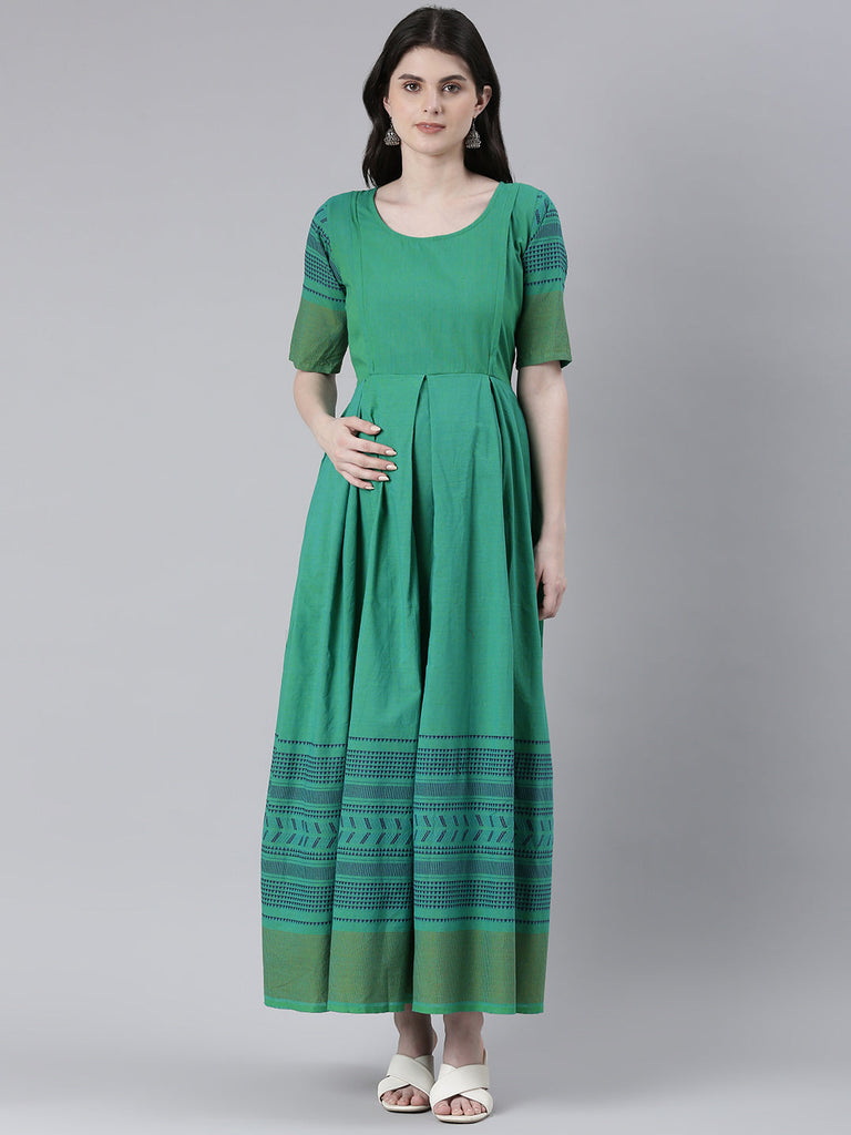 Green Maternity dress