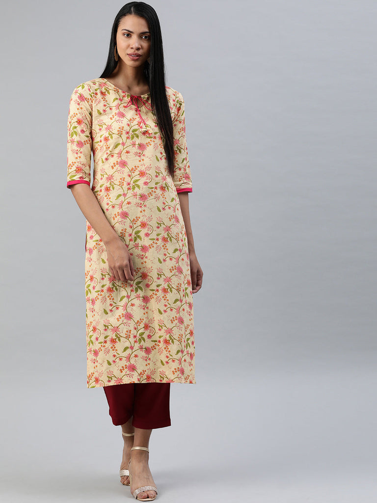 Printed Straight Kurta