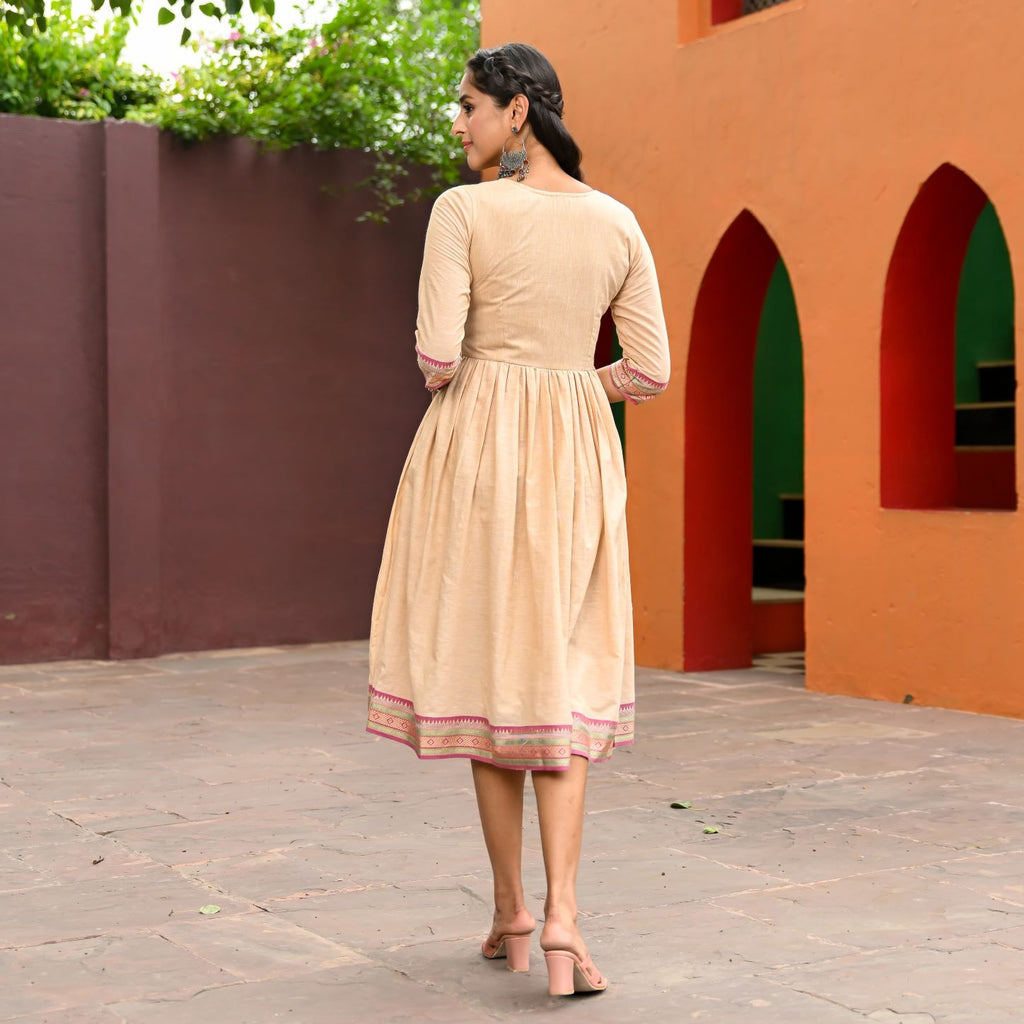 Minakshi Off White Midi dress