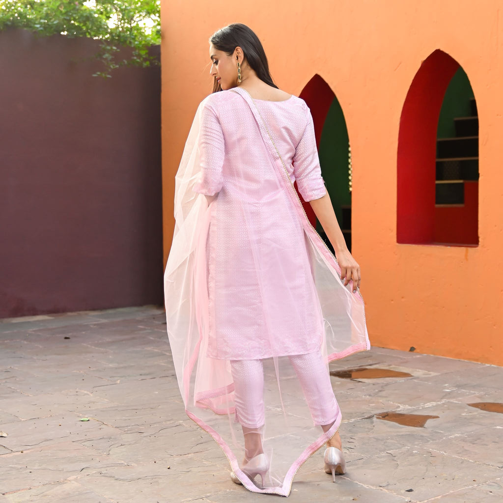 Mira White Co-ord Kurta Set